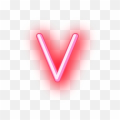 Letter V Png - V Letter Png Image Letras Neon Transparent