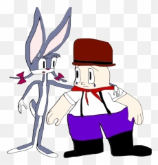 Bunny The Wacky Wabbit And Elmer Fudd - Elmer Fudd Png,Elmer Fudd Png