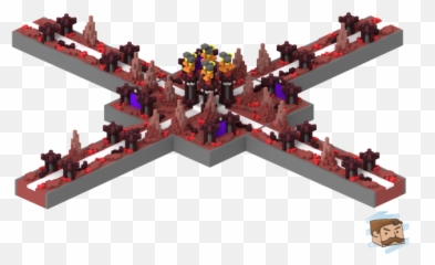 Hcf Nether Spawn 50x50 Minecraft Map - Minecraft Nether Spawn Build Png,Spawn Png