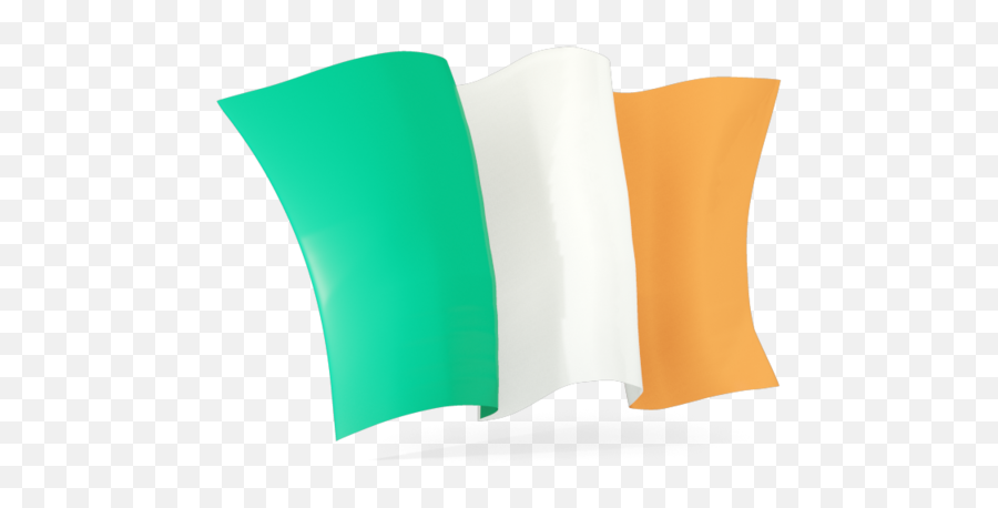 Download Hd Ireland Flag Png Free - Irish Flag Waving Png Cushion,American Flag Waving Png
