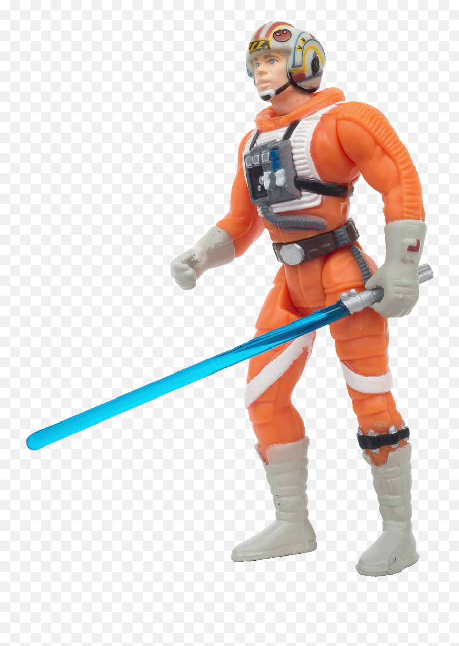 Luke Skywalker In X - Wing Fighter Pilot Gear With Lightsaber X Wing Pilot Gear Png,Luke Skywalker Transparent