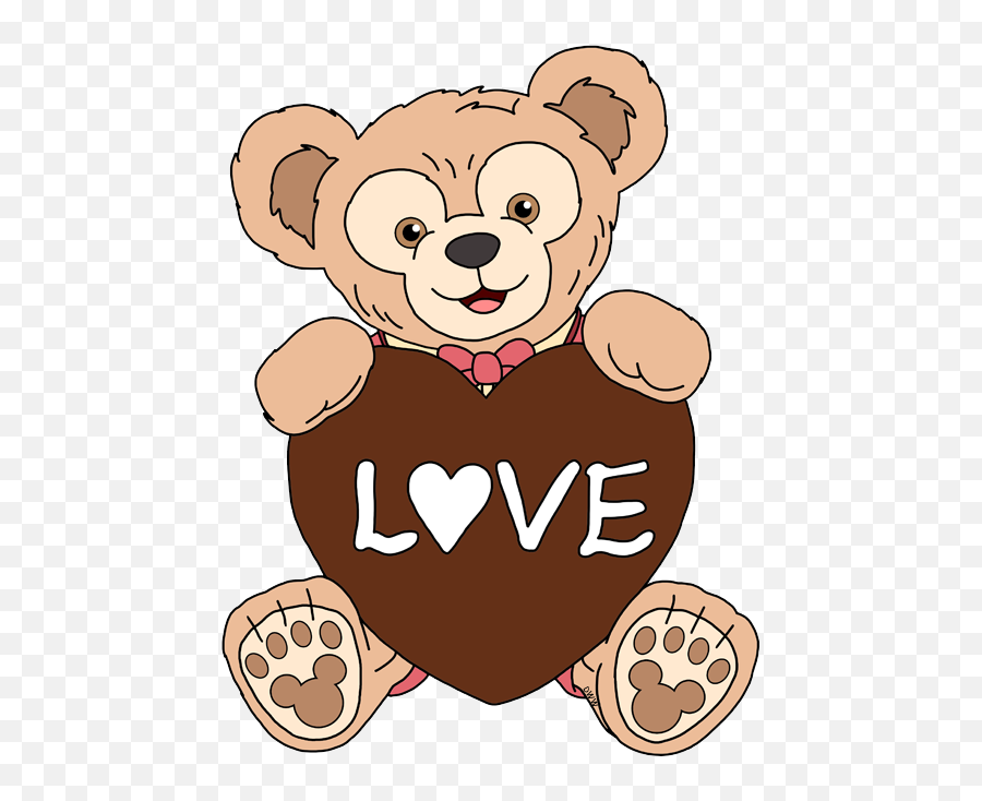 Duffy Chocolate Heart - Duffy And Friends Clipart Cartoon Png,Friends Clipart Transparent