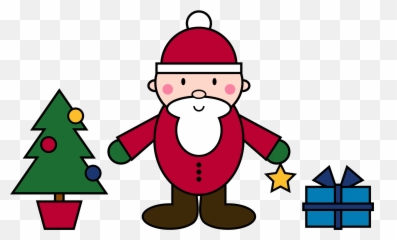 Santa Claus Christmas Scene Png - Simple Photo Of Santa Claus,Santa Clipart Png