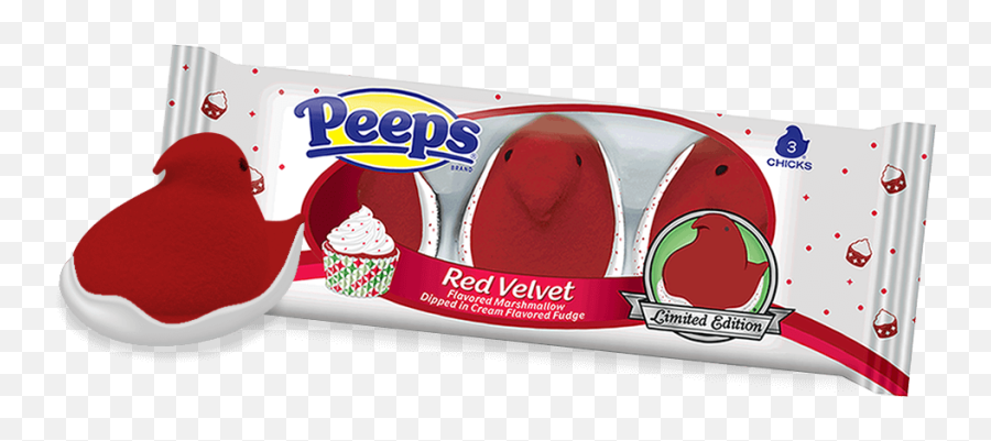 Red Velvet Marshmallow Peeps - Peanut Chews Red Velvet Peeps Png,Peeps Png