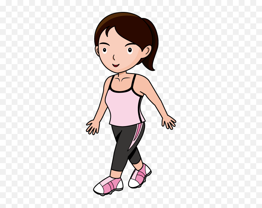Download Walking Fitness Clipart - Woman Walking Clipart Clipart Of A Woman Walking Png,Woman Walking Png