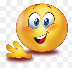 Greet Wave Hand Emoji - Transparent Background Confused Png