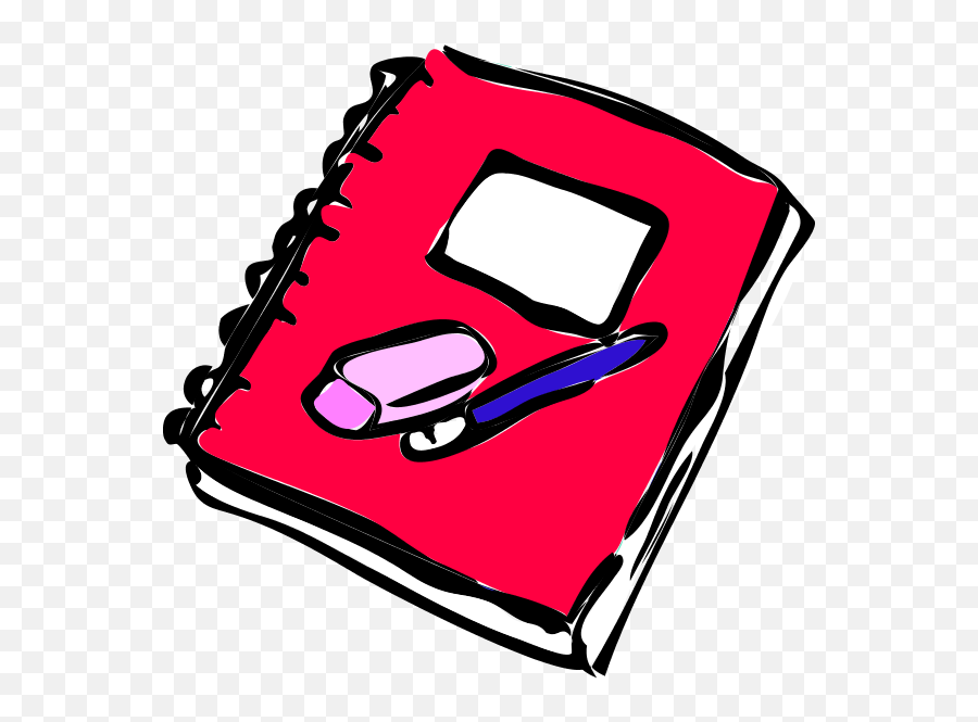 Writing Sketch Vector Clip Art - Notebook Clipart Png Homework Clipart Png,Notebook Clipart Png