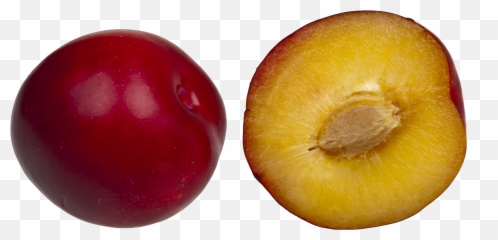 Plum Png Background - Single Seed One Seed Fruits Name,Plum Png