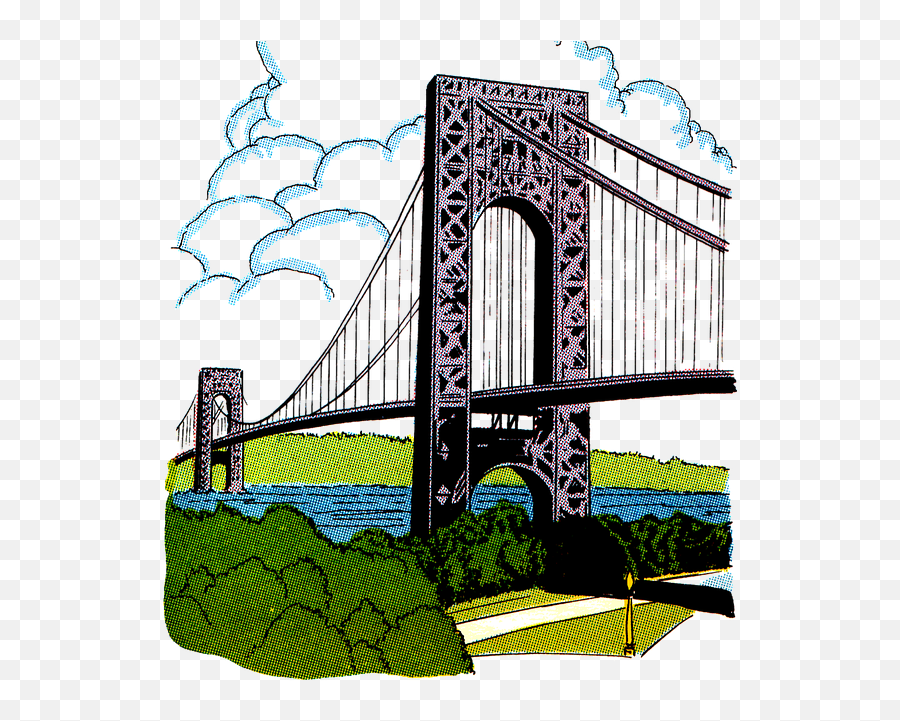 Bridge Vintage Clip Art - Pont Clipart Png,Bridge Transparent