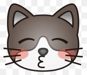 Kitten Cat Face With Tears Of Joy Emoji - Emoji Cat Face Png,Cat Emoji Png