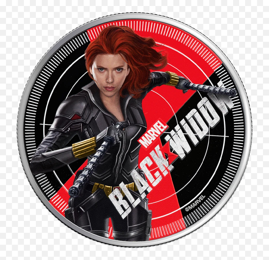 1 Oz Black Widow Silver Coin 2020 Td Precious Metals - Marvel Studios Png,Black Widow Transparent