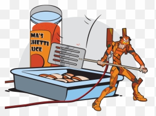 Nobody Has The Nerv To Battle Gargelion Neongenesisevangelion - Garfield png