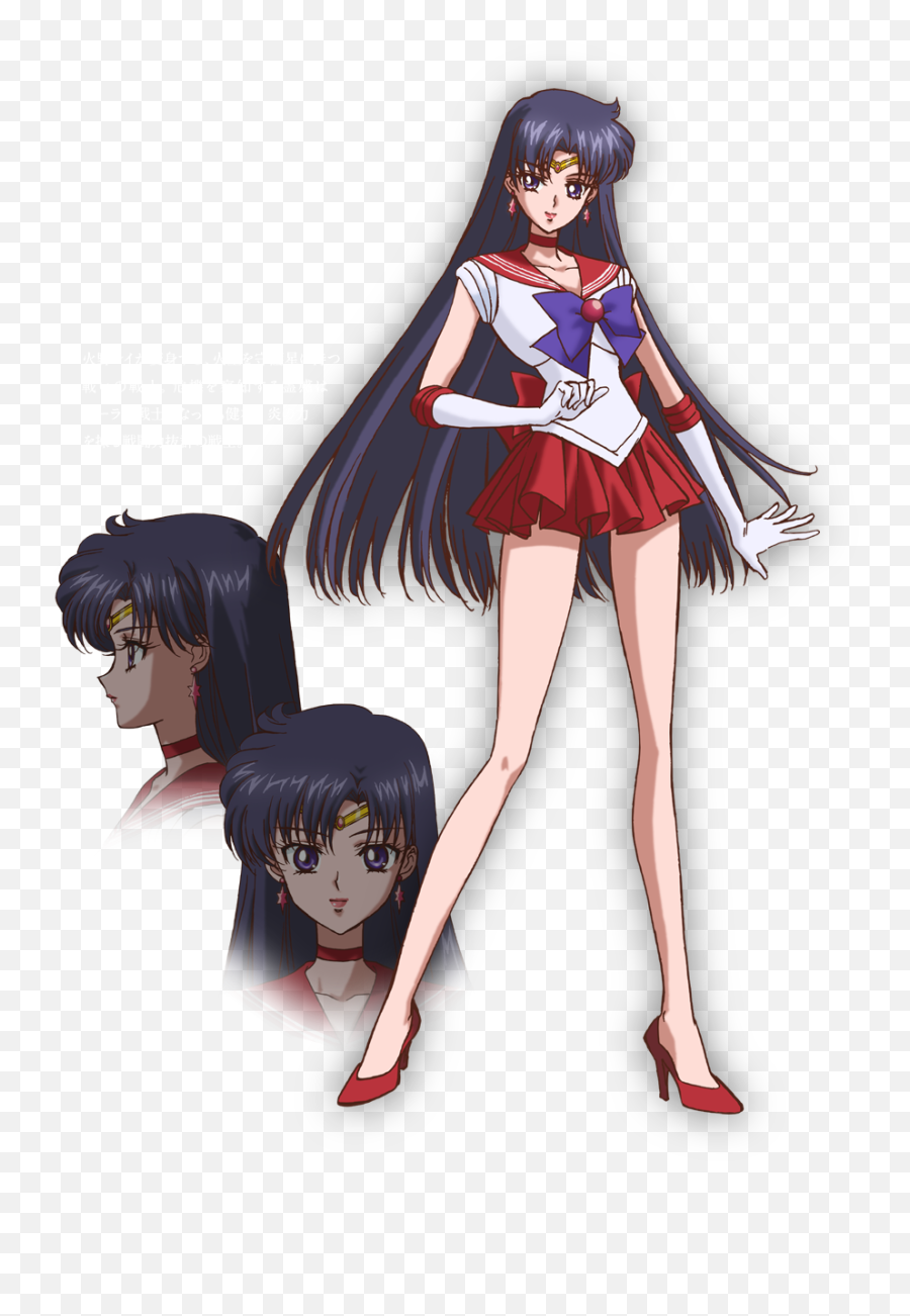 Sailor Moon Crystal Character Designs - Sailor Moon Crystal Sailor Mars Png,Sailor Mars Transparent