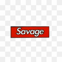 21 Savage - Transparent Supreme Logo png