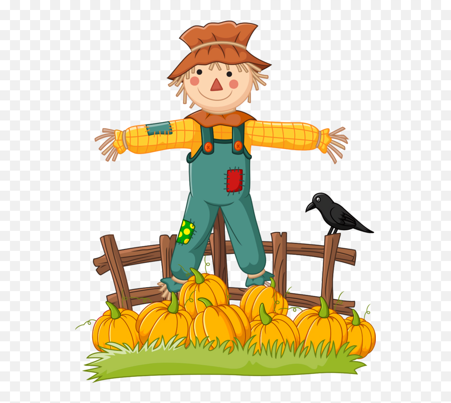Thanksgiving Cartoon Scarecrow For - Cartoon Scarecrow Png,Thanksgiving Pumpkin Png