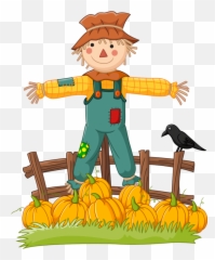 Thanksgiving Cartoon Scarecrow For - png