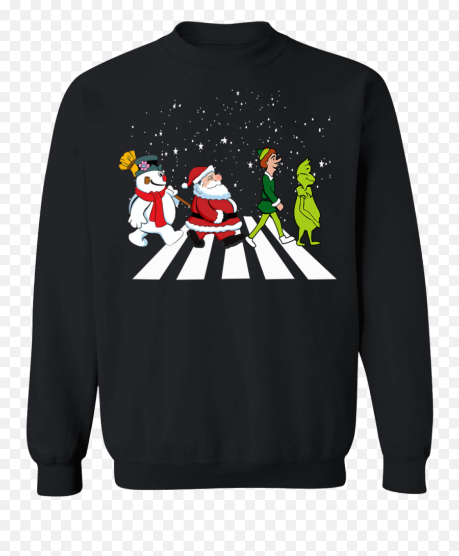 The Beatles Snowman Elf Santa Grinch Christmas Shirt - Drink Up Grinches Sweatshirt Png,Grinch Transparent