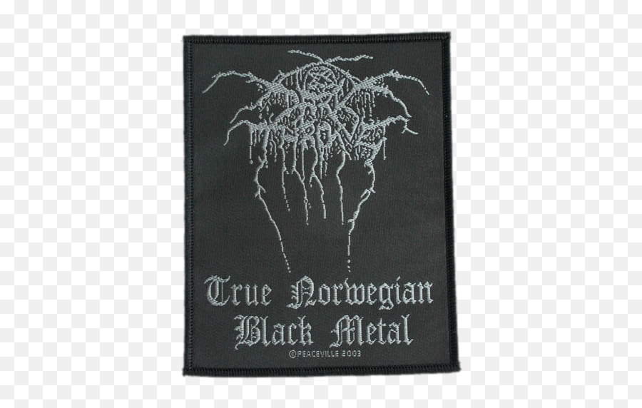 True Norwegian Black Metal - Darkthrone True Norwegian Black Metal Patch Png,Darkthrone Logo