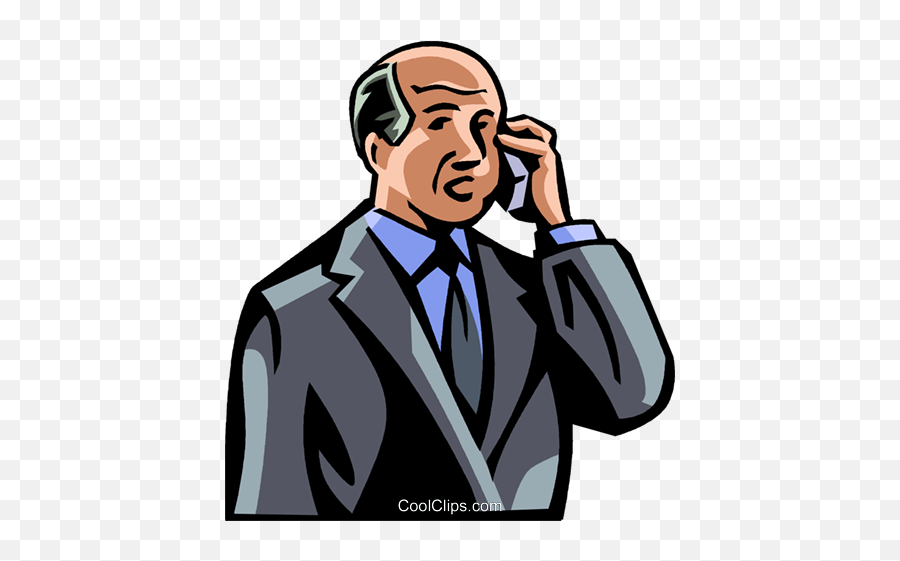 Older Man Talking - Png Men Talking On Cell Phones,Cell Phone Vector Png