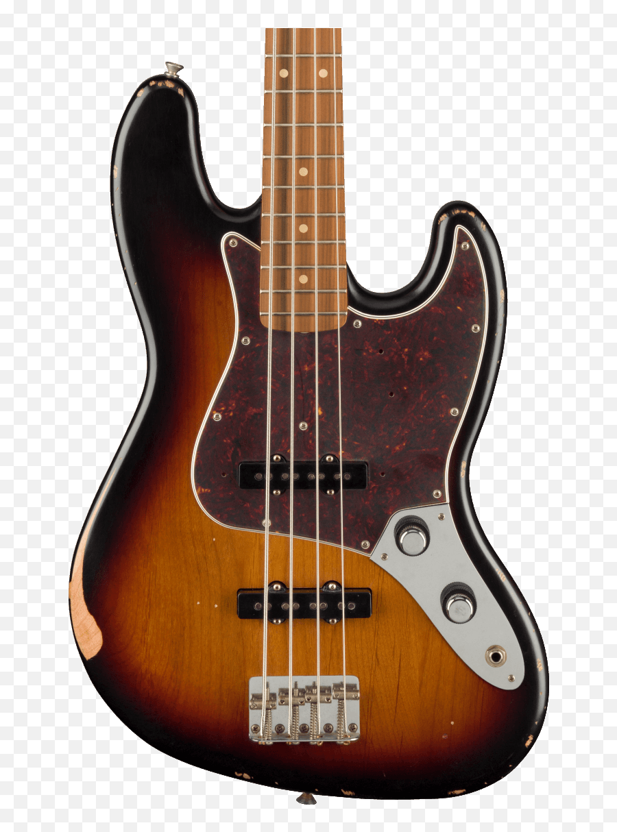 Fender 60th Anniversary Roadworn 60s Jazz Bass Pau Ferro 3 - Color Sunburst Fender Vintera 60s Jazz Bass 3 Sb Png,Aerodyne Icon