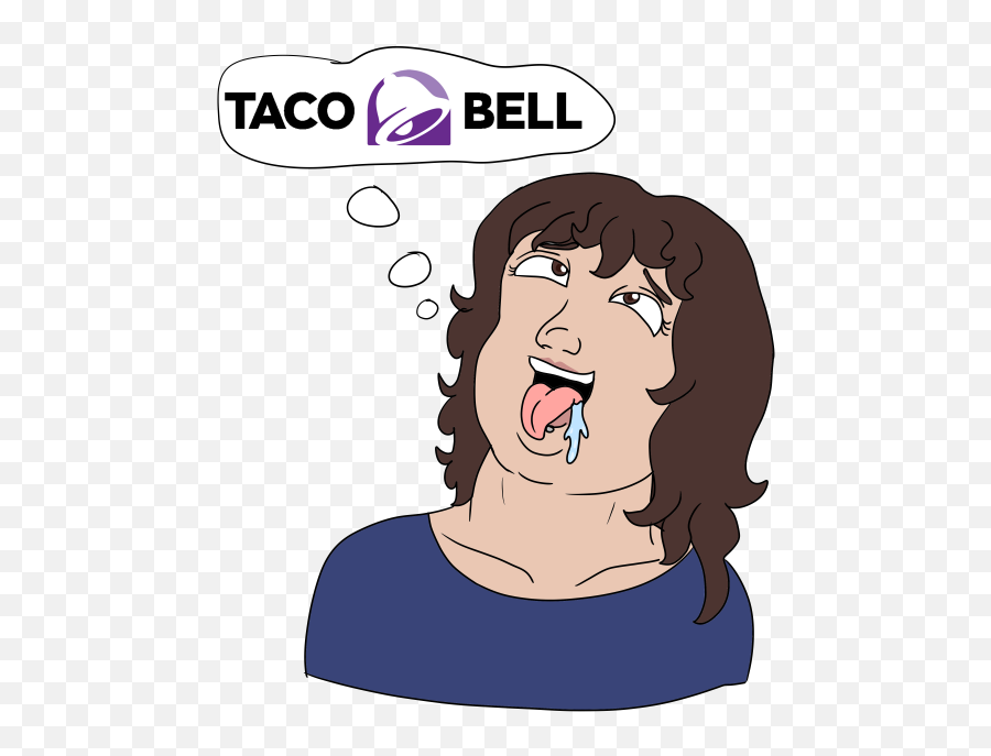 Taco Bell Ahegao Shitpost By Manda - Tee Fur Affinity Cartoon Png,Ahegao  Transparent - free transparent png images 