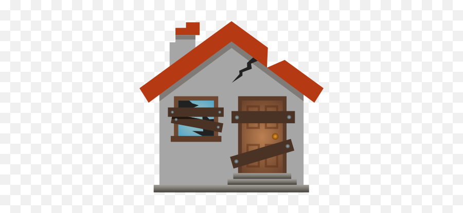 Derelict House Icon - Dilapidated House Clipart Png,Clean House Icon