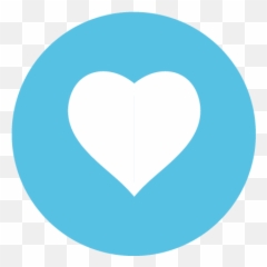 How To Give - Blue Heart Circle Icon png