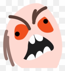 Angry Face Meme Icon - Illustration png