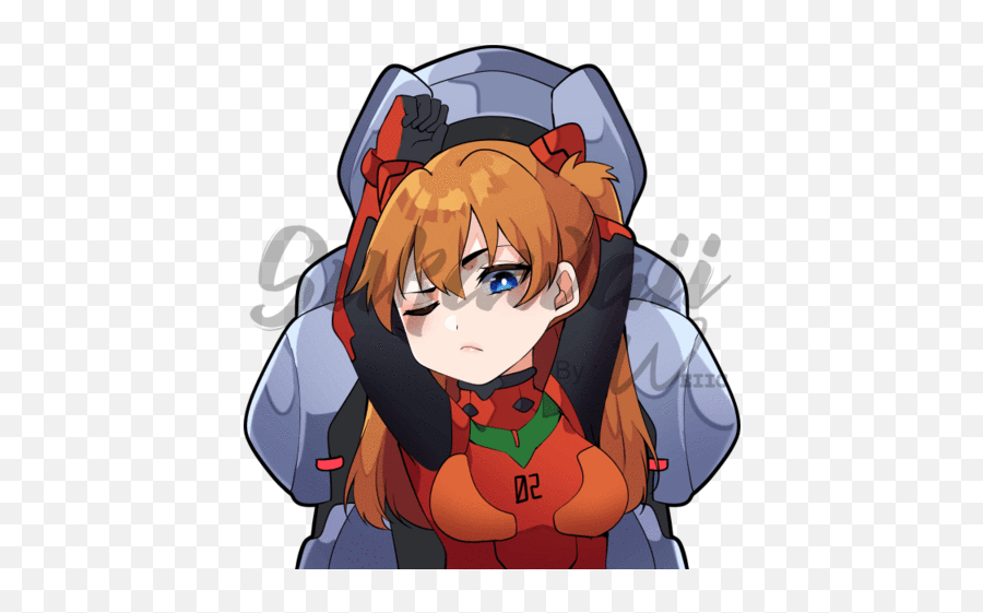 Anime Inspired Decals U0026 Peekers Art By Sukawaii U2013 Tagged - Fictional Character Png,Asuka Langley Icon