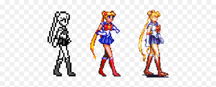 The Sailor - Sailor Moon Pixel Game Png,Sparkle Gif Png