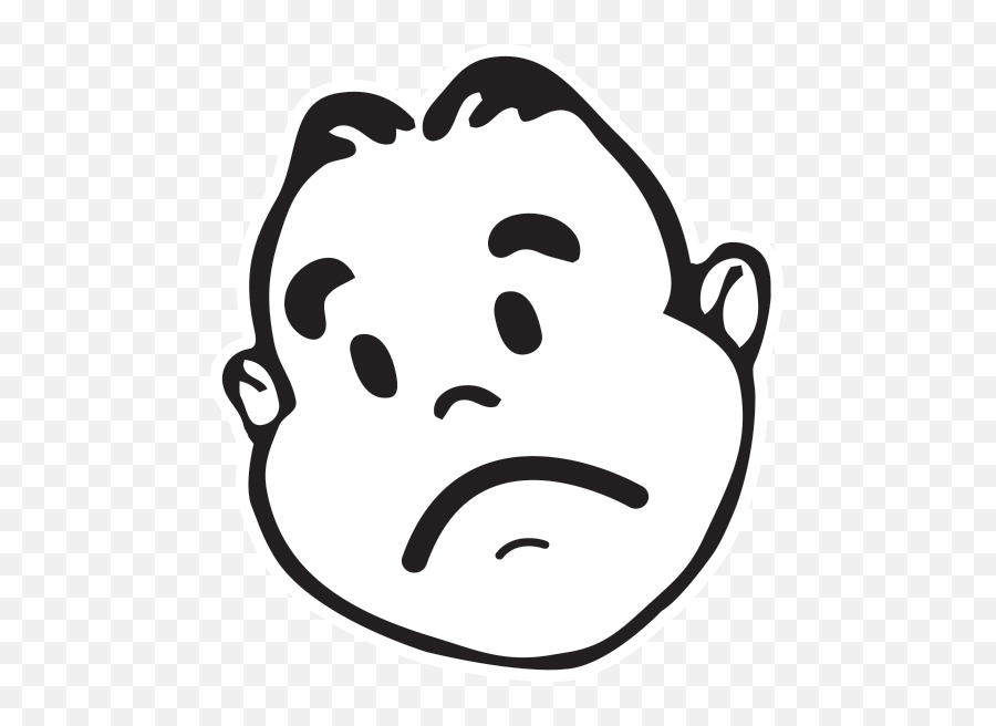 Sad Guy Png - The Sad Face Of The Glum Guy 507513 Vippng Clip Art,Sad Face Transparent
