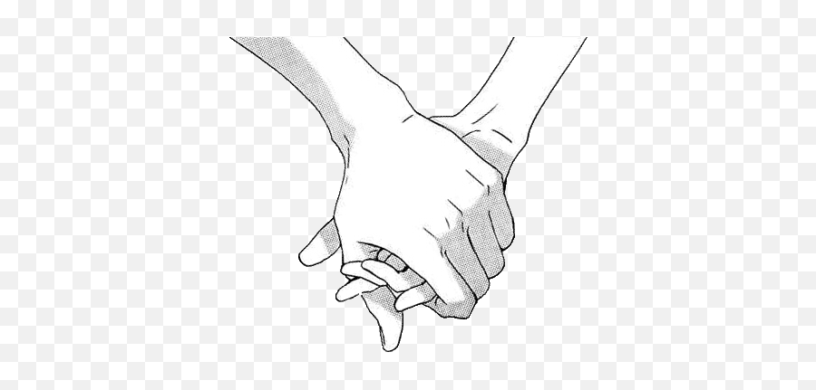 Love Cute Black And White Hands Care Shadow Holding - Holding Hands White Png,Hand Holding Png