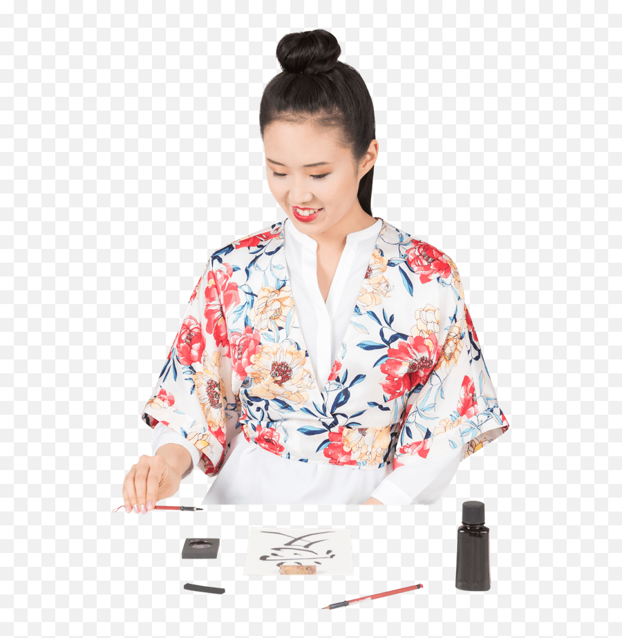 Black Hair Png Photos Pictures - Kimono,Women Hair Png