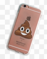 Milkyway Poop Emoji Clear Tpu Cell - Iphone png