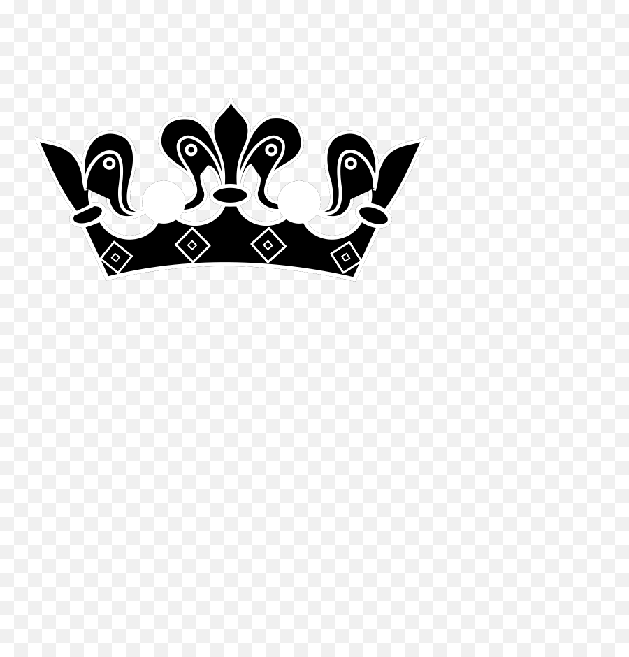 Download Hd Crown Clip Art - Queen Crown Png Black Transparent Purple Crown Clip Art,Black Crown Png