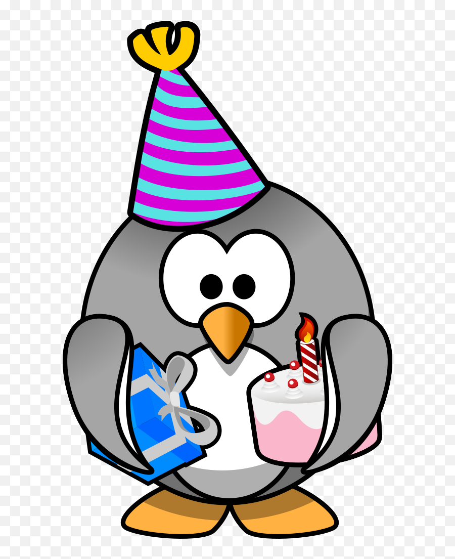 Celebration Penguin Png Svg Clip Art For Web - Download Birthday Penguin Clipart,Celebration Icon Png
