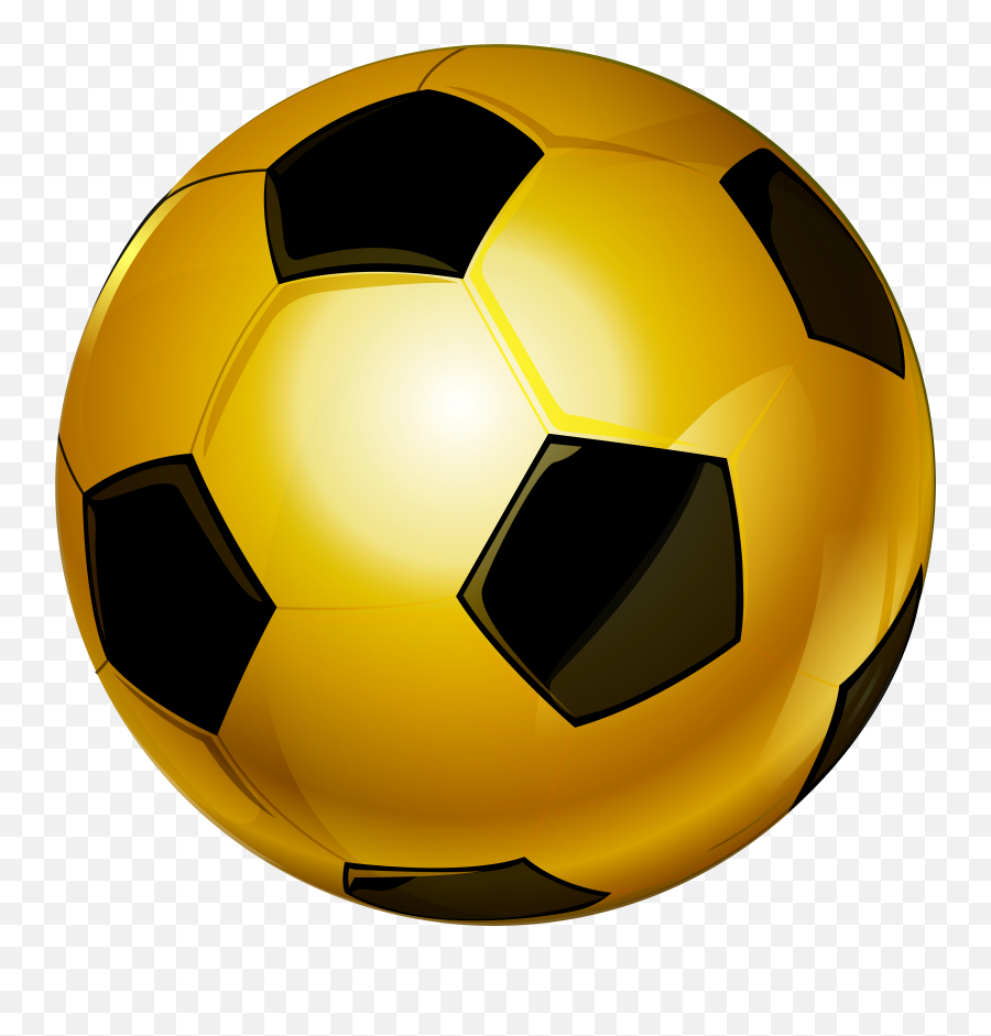 Gold Soccer Ball Png Clip Art Image Transparent Background