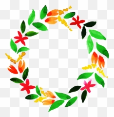 Free Png Watercolor Floral Wreath - Konfest