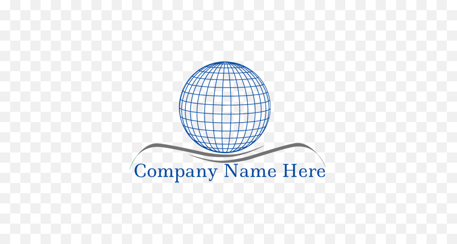 Floating Globe Logo Maker - Globe Logo On Png,Globe Logo Png