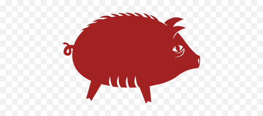 Pig Snout Chinese Astrology Silhouette - Boar Png,Pig Silhouette Png