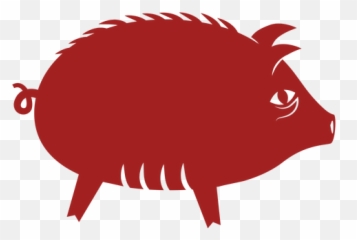 Pig Snout Chinese Astrology Silhouette - Boar png