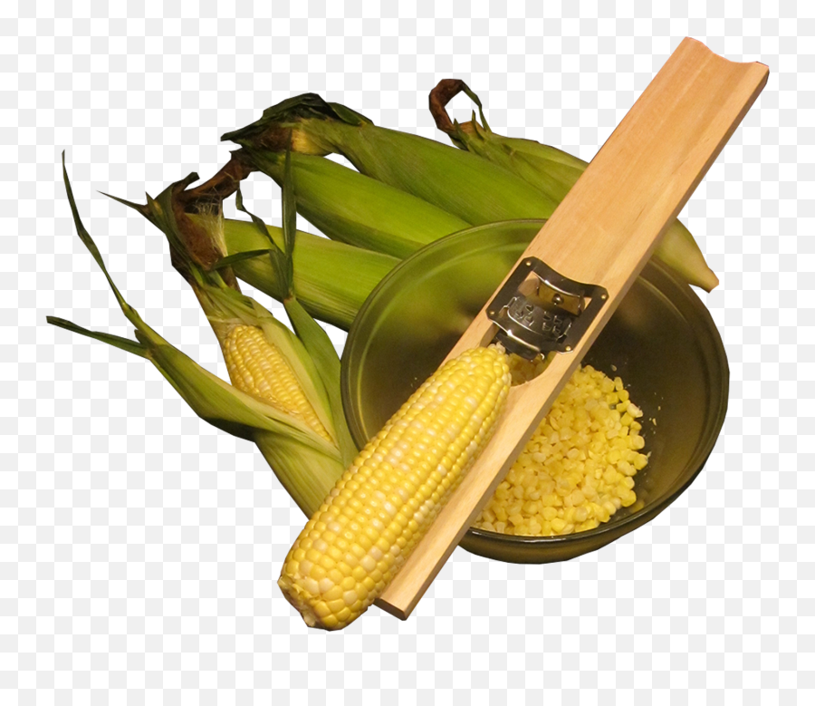 Download Hd Wooden Corn Cutter And Creamer Transparent Png - Sweet Corn,Corn Transparent