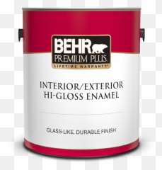 Premium Plus Interiorexterior Hi - Gloss Enamel Paint Behr Pro Behr High Gloss Enamel Png,Paint Can Png