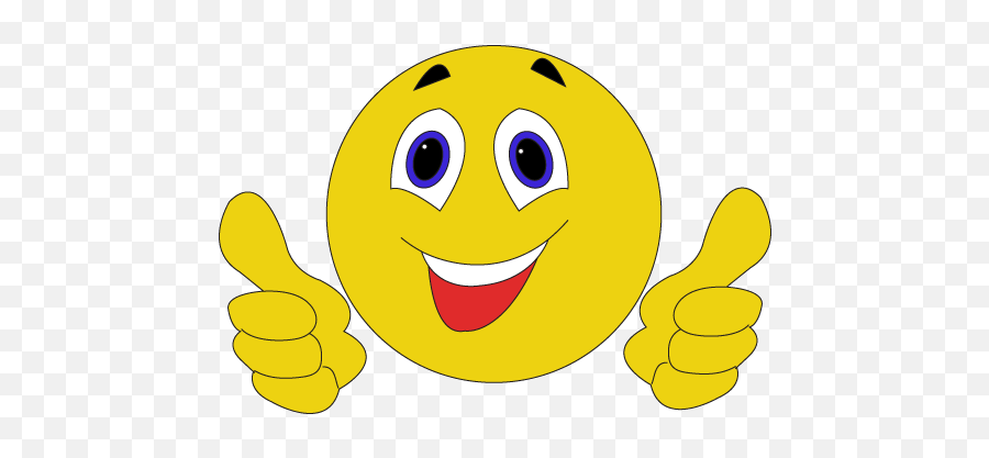 thumbs up cartoon smiley