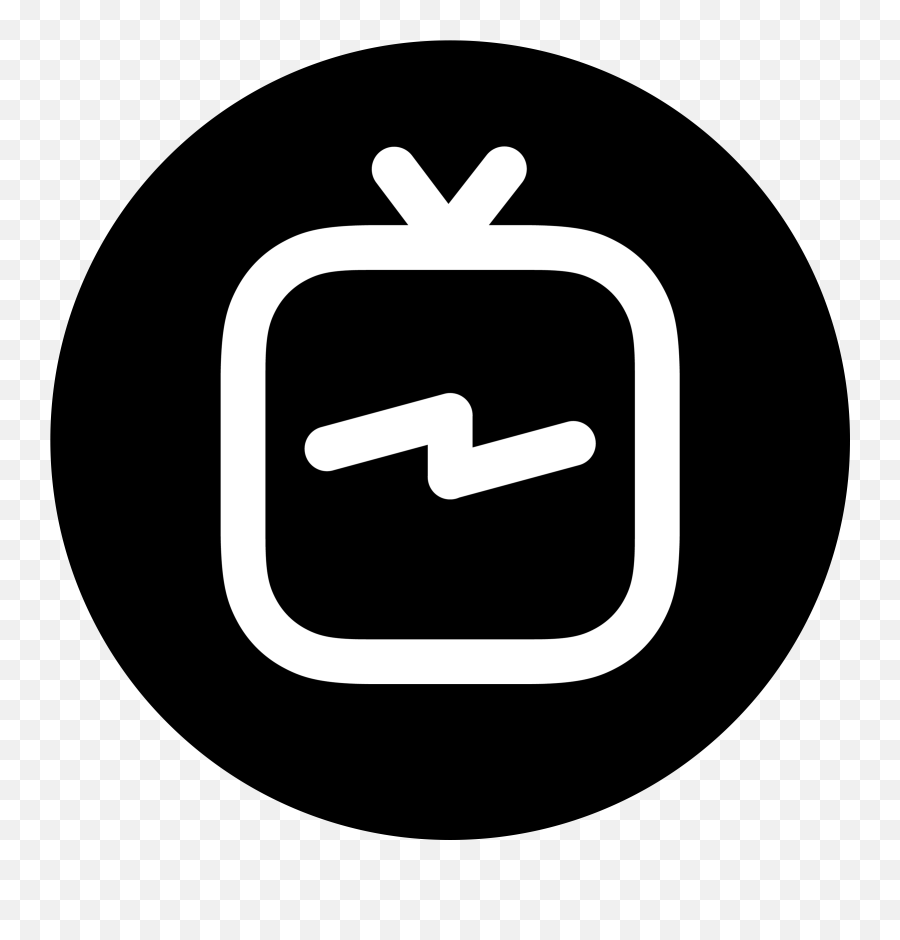 Igtv Logo Circle Black And White Png - Igtv Icon,Twitch Logo Black
