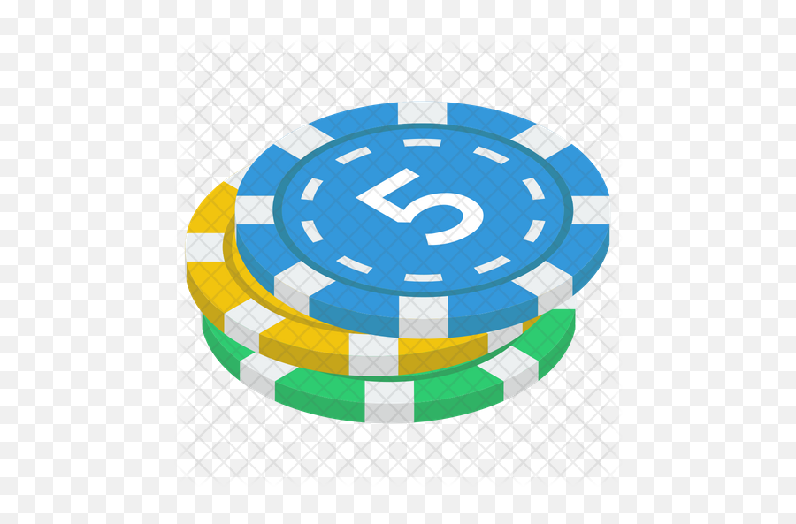 Casino Poker Chips Icon - Circle Png,Poker Chips Png