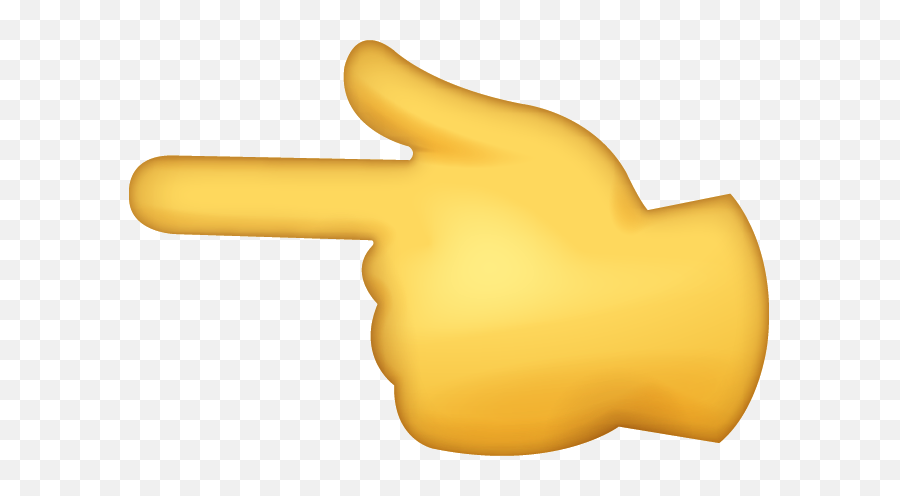 Left Pointing Backhand Index Iphone - Pointing Hand Emoji Png,Pointing Finger Transparent