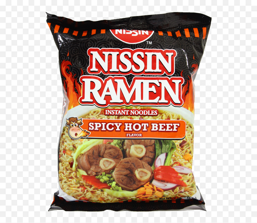Nissin Ramen Spicy Noodles Full Size Png Download Seekpng - Nissin Spicy Beef Noodles,Noodles Png