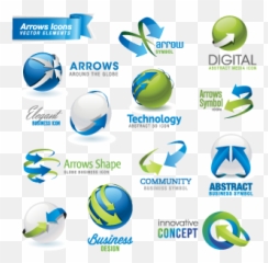Arrow Icons Logo Template - Arrow Icons Logo Template Vector Vector Graphics Png,Free Logo Templates