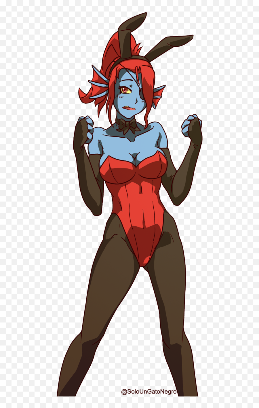 Undyne Bunny Suit Know Your Meme - Chara Undertale Png,Undyne Png